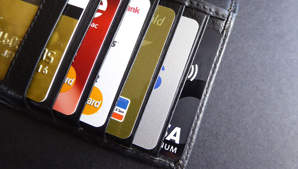 Credit cards in wallet