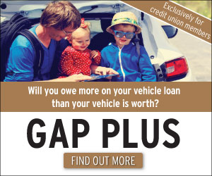 Family sitting in trunk of car. Will you owe more on your vehicle loan than your vehicle is worth? GAP Plus - Find out more