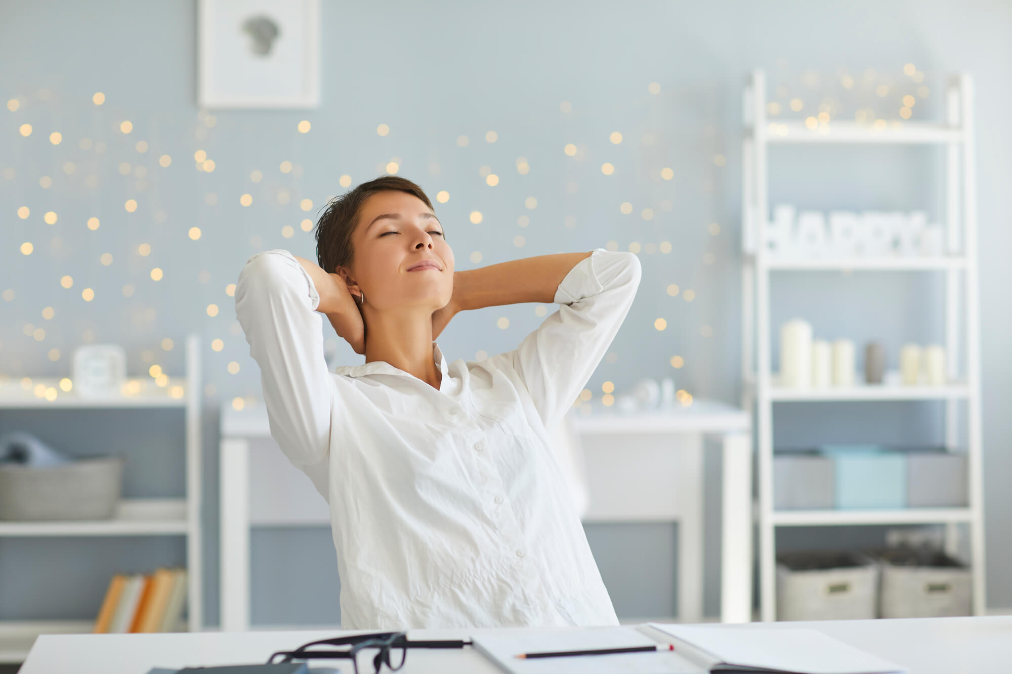 woman relaxing